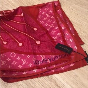 Louis Vuitton square silk scarf NWT